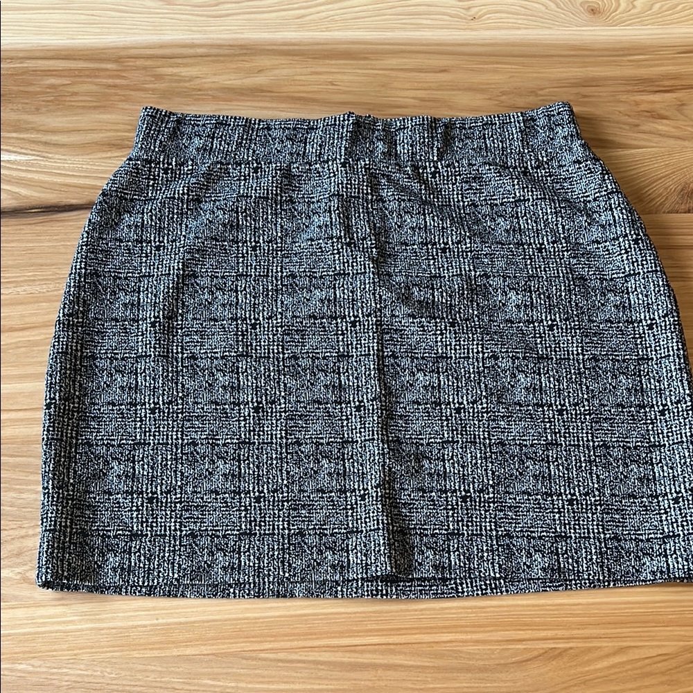 Gray Tweed Skirt